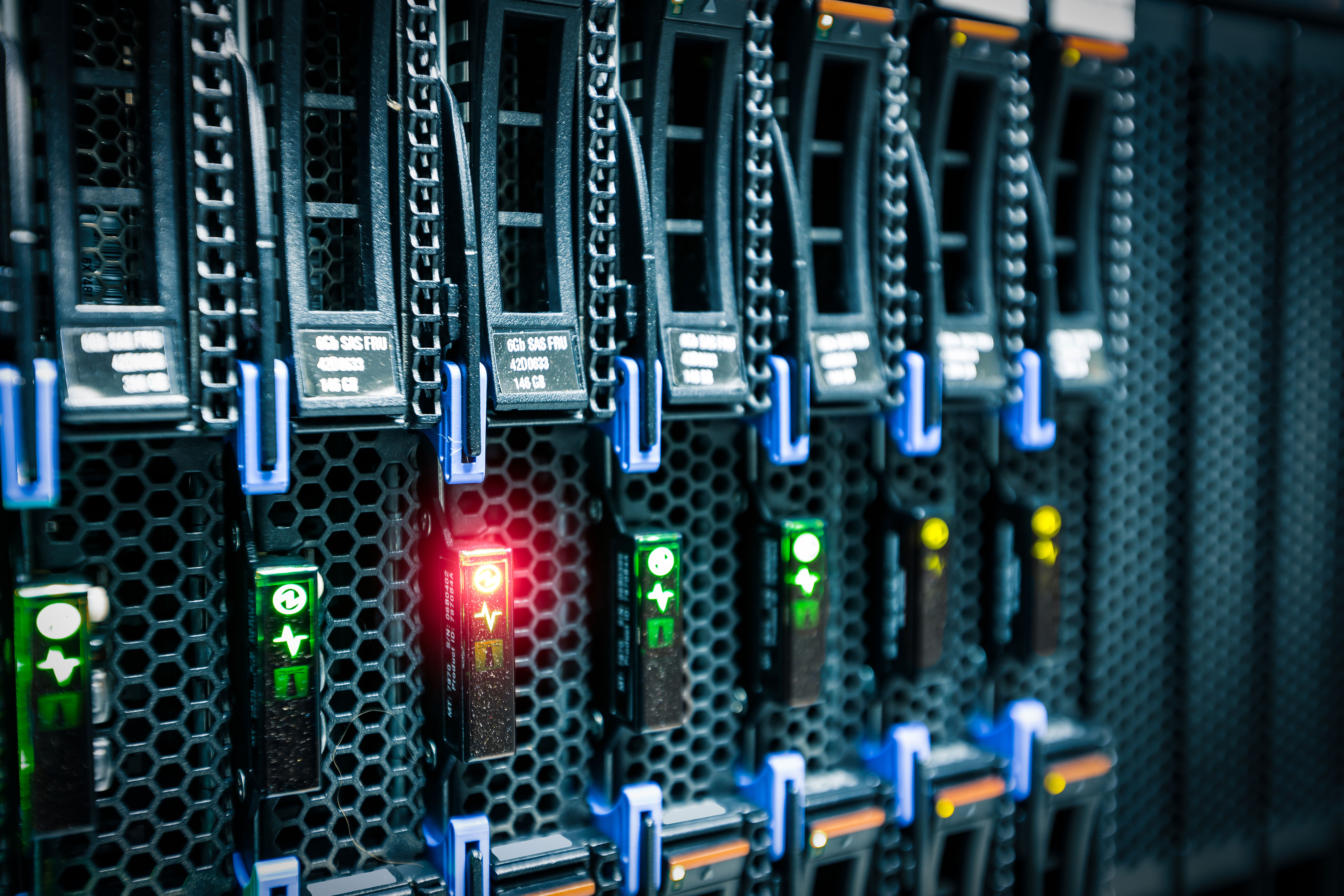 Server rack up close